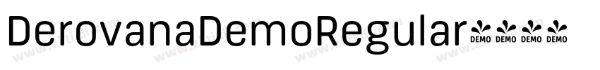 DerovanaDemoRegular字体转换