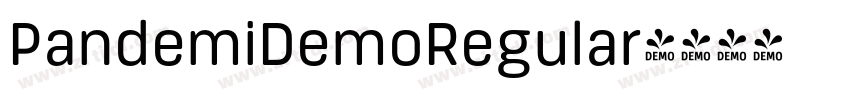 PandemiDemoRegular字体转换