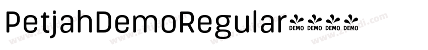 PetjahDemoRegular字体转换