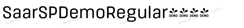 SaarSPDemoRegular字体转换
