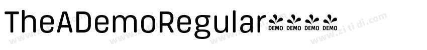 TheADemoRegular字体转换 TheADemoRegular字体转换
