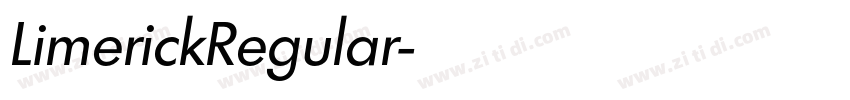 LimerickRegular字体转换