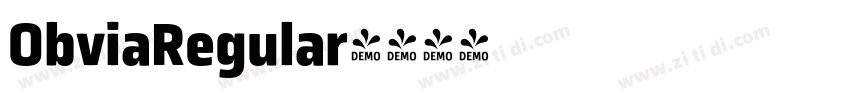 ObviaRegular字体转换 ObviaRegular字体转换