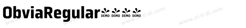 ObviaRegular字体转换 ObviaRegular字体转换