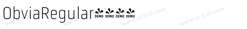 ObviaRegular字体转换 ObviaRegular字体转换