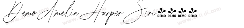 DemoAmeliaHarperScri字体转换