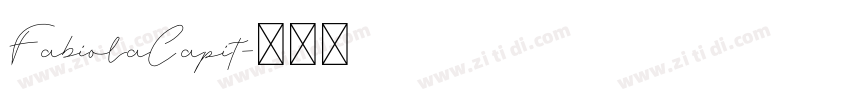 FabiolaCapit字体转换 FabiolaCapit字体转换