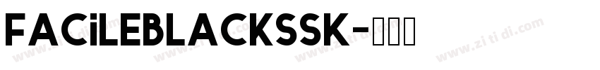 FacileBlackSSK字体转换