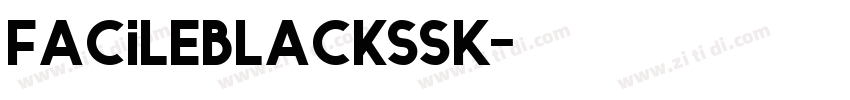 FacileBlackSSK字体转换