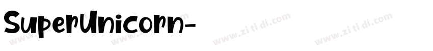 SuperUnicorn字体转换