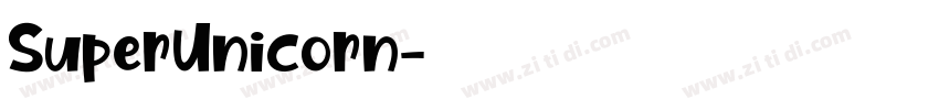 SuperUnicorn字体转换