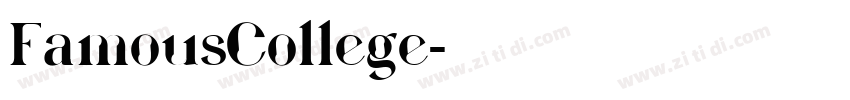 FamousCollege字体转换