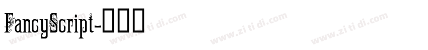 FancyScript字体转换