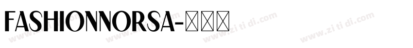 FashionNorsa字体转换