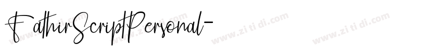 FathirScriptPersonal字体转换