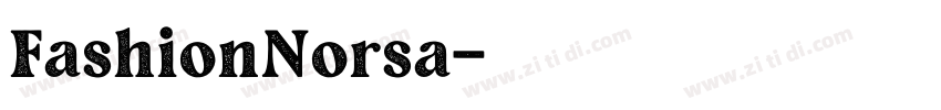 FashionNorsa字体转换