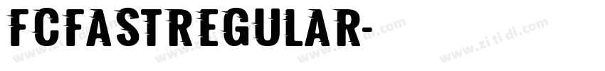FCFastRegular字体转换