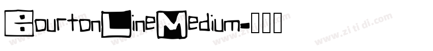 BourtonLineMedium字体转换