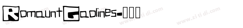 RomauntGaolines字体转换