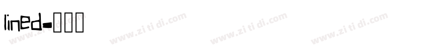 lined字体转换