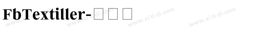 FbTextiller字体转换