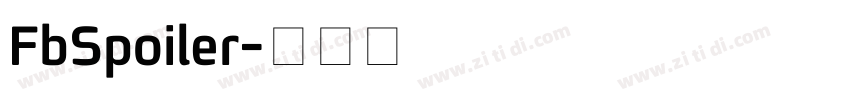 FbSpoiler字体转换