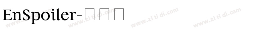 EnSpoiler字体转换