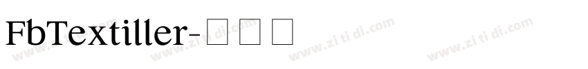 FbTextiller字体转换