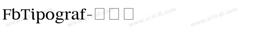 FbTipograf字体转换