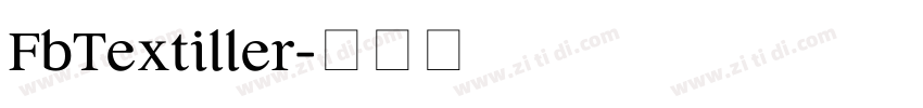 FbTextiller字体转换