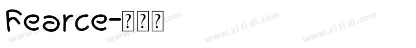 Fearce字体转换