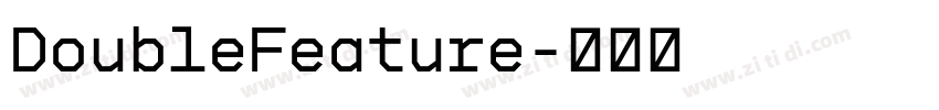DoubleFeature字体转换 DoubleFeature字体转换
