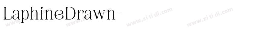 LaphineDrawn字体转换