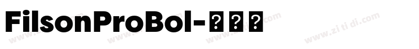 FilsonProBol字体转换