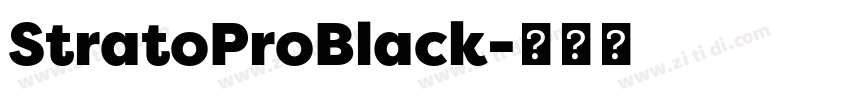 StratoProBlack字体转换