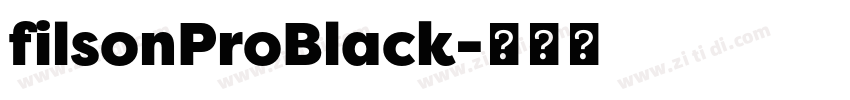 filsonProBlack字体转换