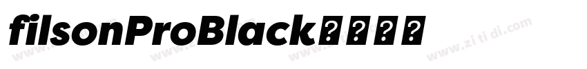 filsonProBlack字体转换