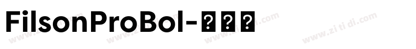 FilsonProBol字体转换