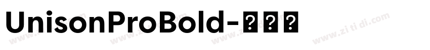 UnisonProBold字体转换