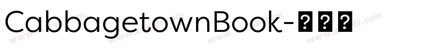 CabbagetownBook字体转换