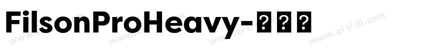 FilsonProHeavy字体转换
