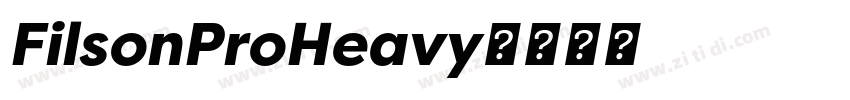 FilsonProHeavy字体转换