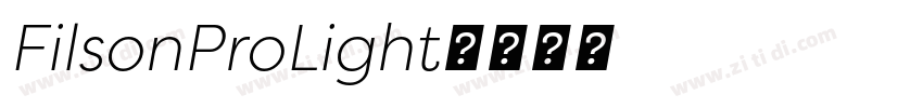 FilsonProLight字体转换