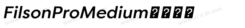 FilsonProMedium字体转换