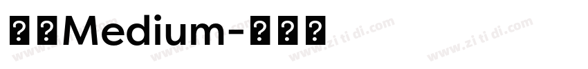 惠普Medium字体转换