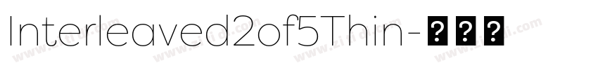 Interleaved2of5Thin字体转换