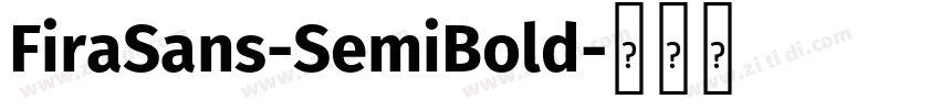 FiraSans-SemiBold字体转换