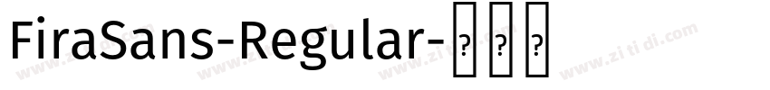FiraSans-Regular字体转换