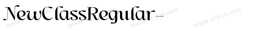 NewClassRegular字体转换