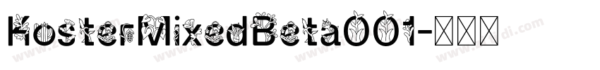KosterMixedBeta001字体转换